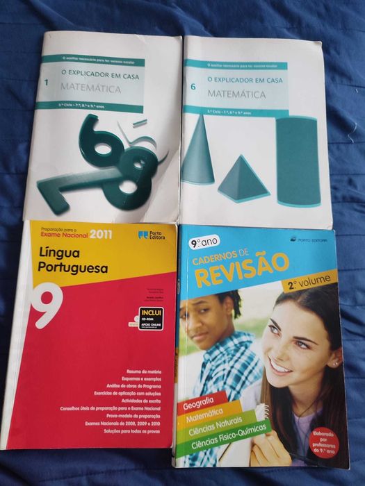 Livros de Apoio Escolar – 7.º a 9.º Ano (Porto Editora + Outros)