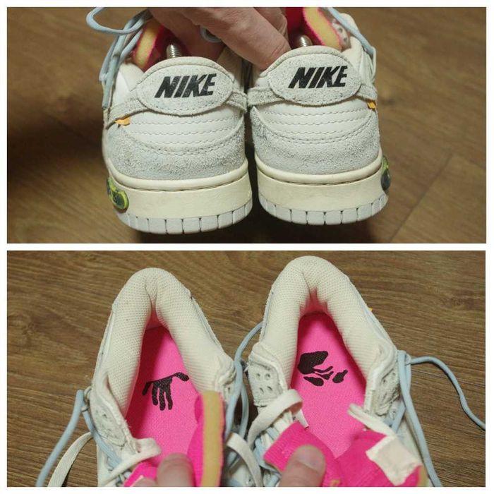 Кроссовки Nike Dunk Low Off-White Lot 38 DJ0950-113 оригінал 40,5 розм