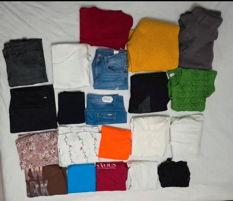 Mega zestaw ubrań damskich L I XL