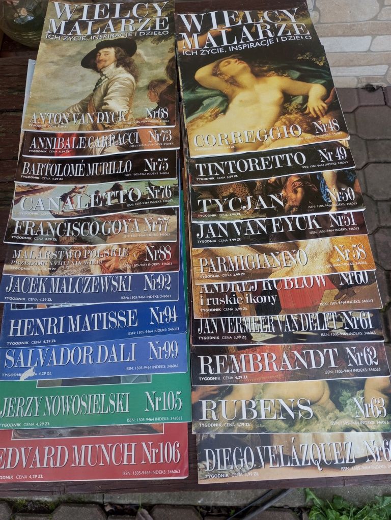 Gazeta Wielcy malarze zestaw 21 numerów kolekcje unikat oryginał