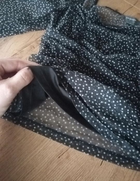 Bluzka mgiełka Primark M groszki