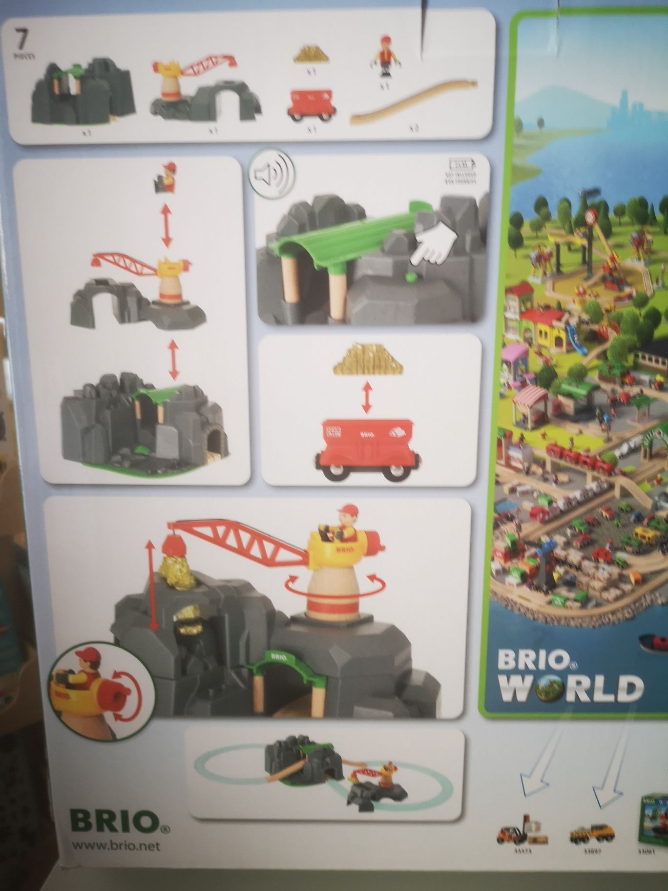 BRIO: tunel górski z dźwigiem World