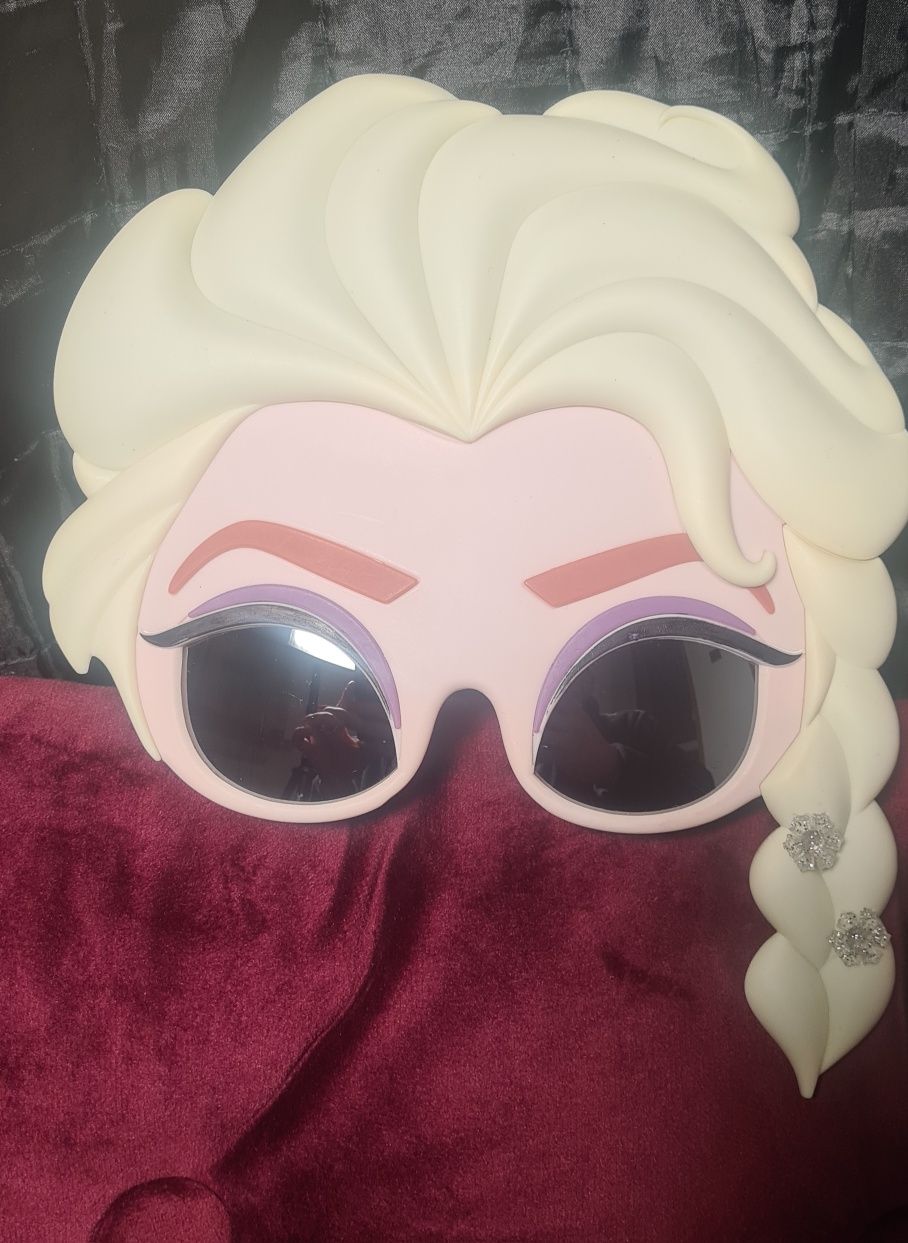 [6] Okulary przeciwsłoneczne, Maska karnawałowa Elsa, Disney Kraina Lo