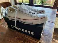 Nowe trampki skórzane białe Converse r. 37.5