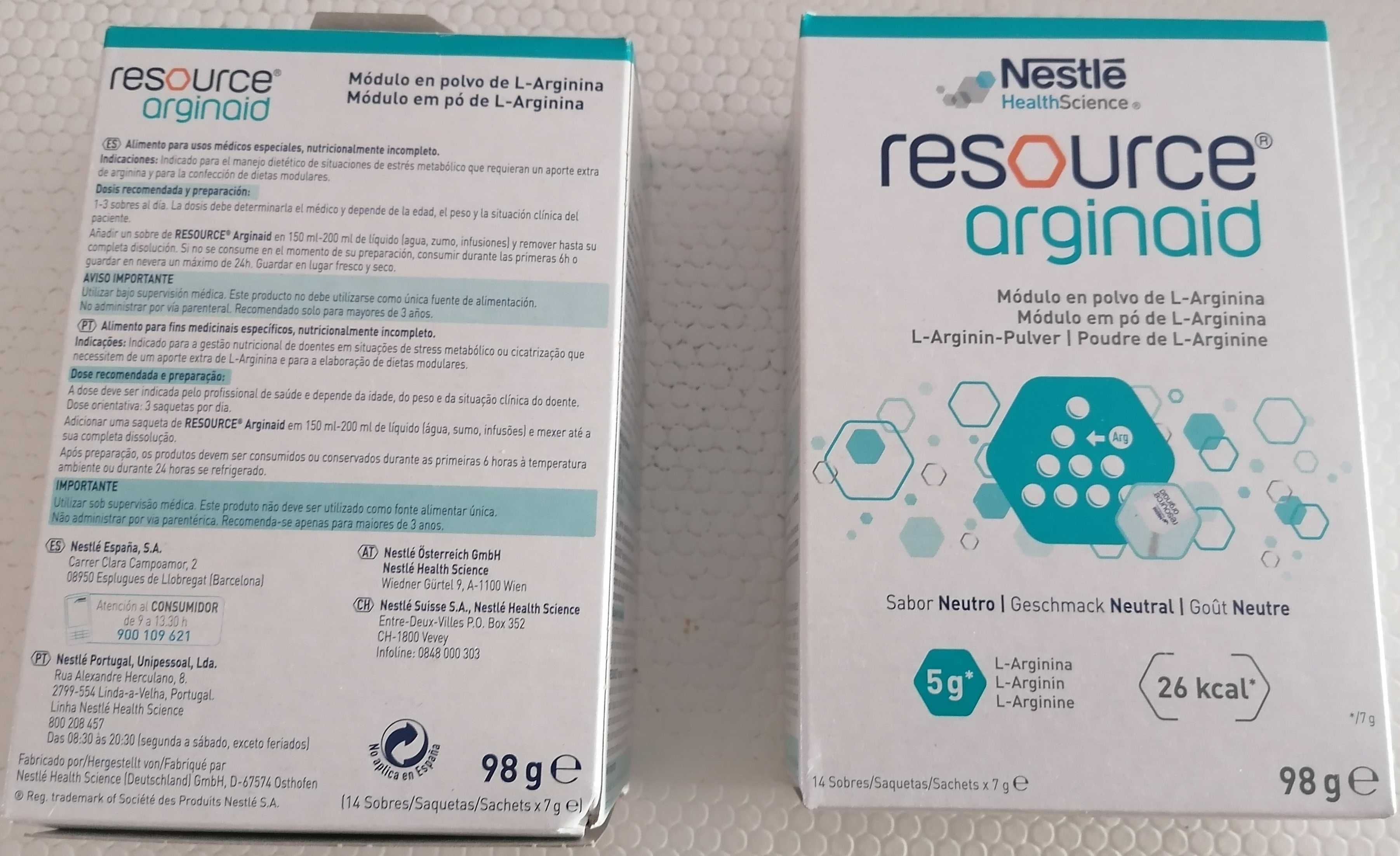 Suplemento Ressource Arginaid, cada 5€