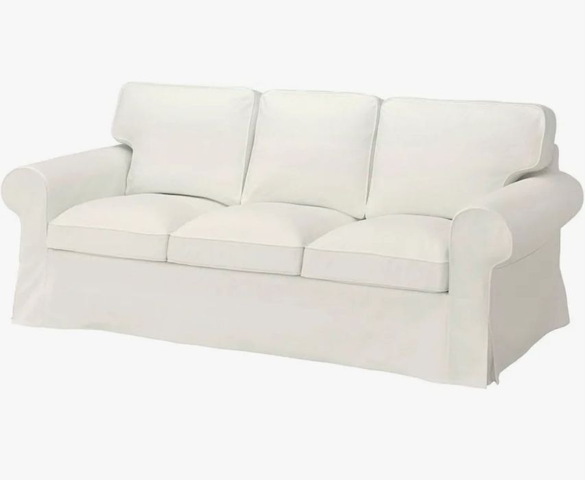 Capa ektorp branco 3 lugares