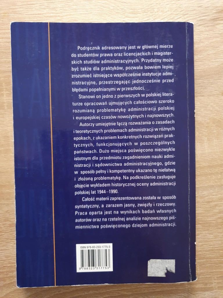 Historia administracji i myśli administracyjnej