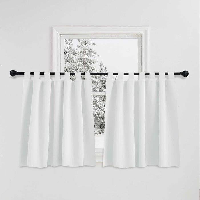 2x Zazdrostka Zasłona Zaciemniająca 90x140 Cm Do Kuchni Krótka Firanka