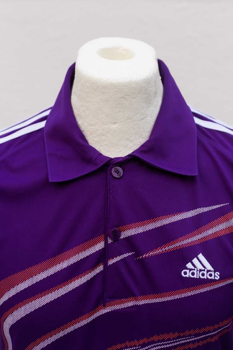 Adidas koszulka polo roz. L graficzny print musclefit