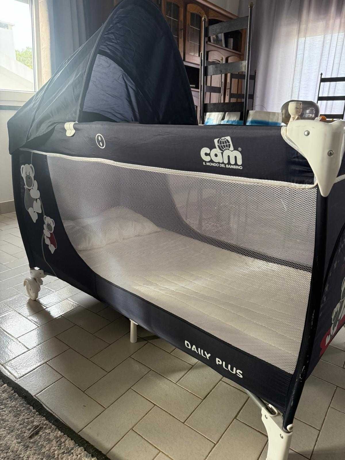 Cama de viagem como nova marca CAM, Chicco, Britax, Concord