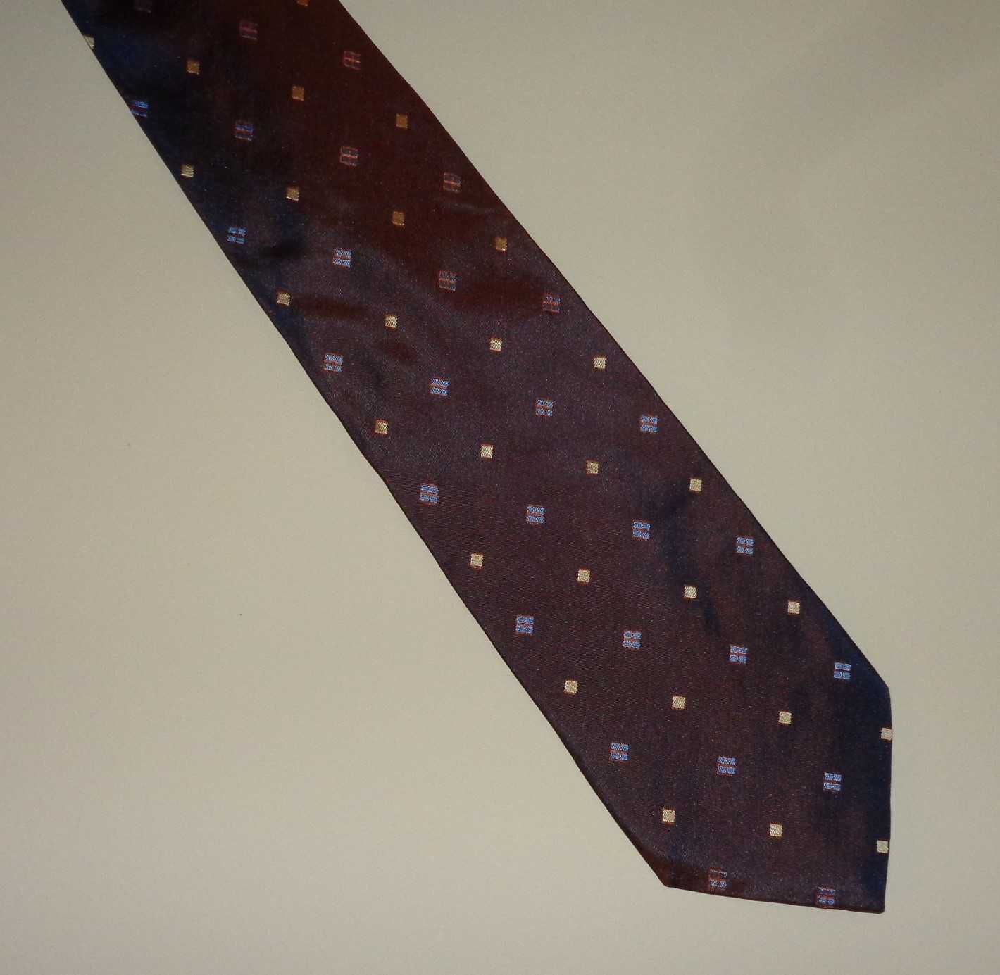 HUGO BOSS oryg. jedwabny mieniący się luksusowy elegancki krawat SILK