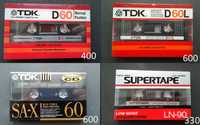 Новые аудиокассеты Sony, Maxell, TDK, Denon, AGFA, Denon, BASF