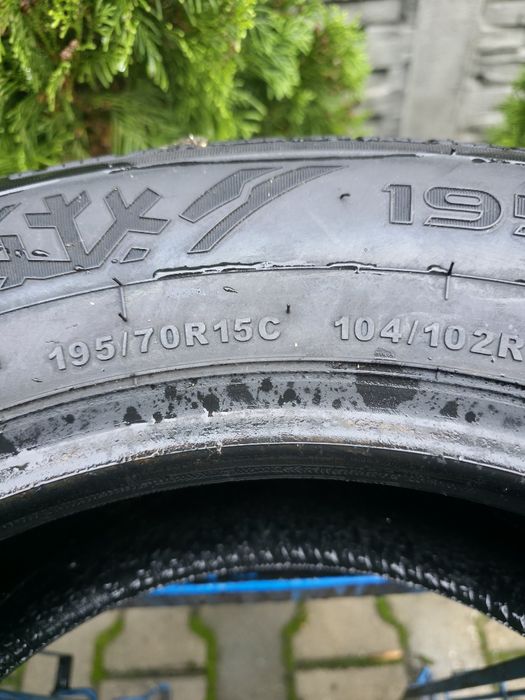 4szt zima 195/70-15C 2xGTRadial 104/102R 10mm +2xPlatin 104/102R 7.5mm