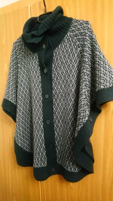 ponczo M/L, wełna