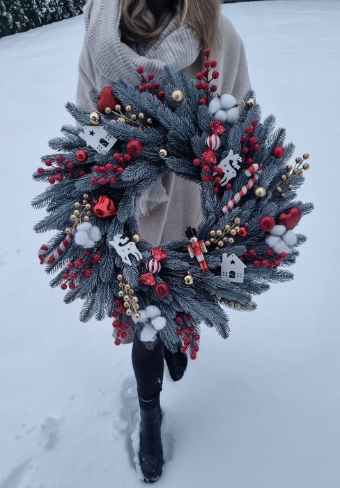Wianek świąteczny wieniec świąteczny Boże Narodzenie