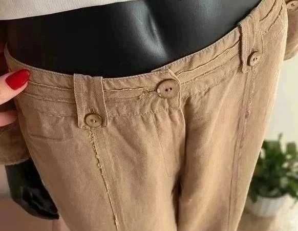Tuzzi komplet spodnie i marynarka M linen viscose elegancki  jak nowy