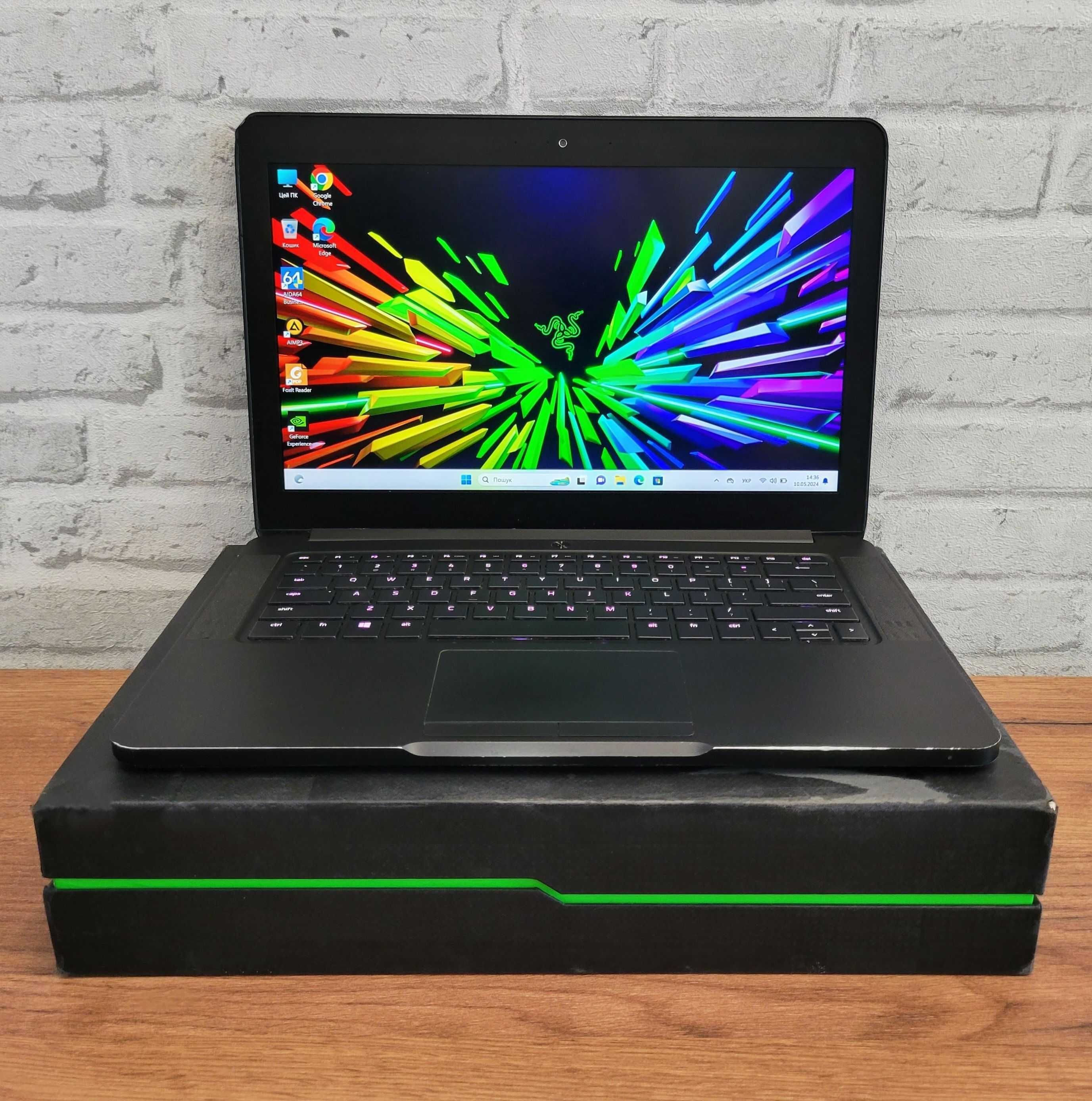 Игровой ноутбук Razer Blade i7-7700HQ\GTX1060-6gb\16gb\512gbSSD\RGB