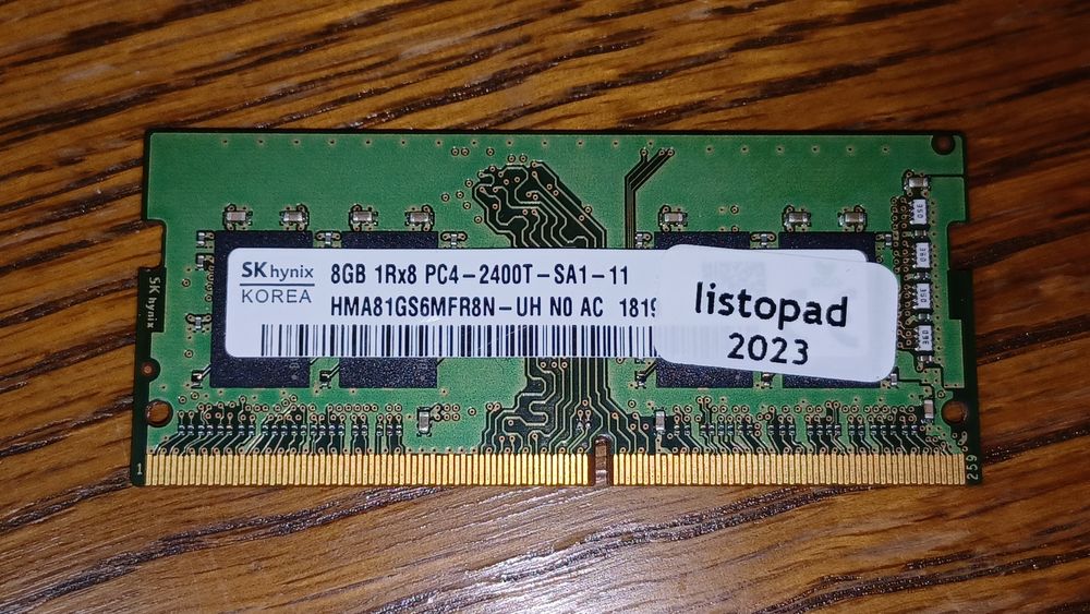 Pamięć RAM SODIMM 8GB DDR4 2400T Hynix, Gwarancja