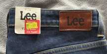 Granatowe jeansy Lee
