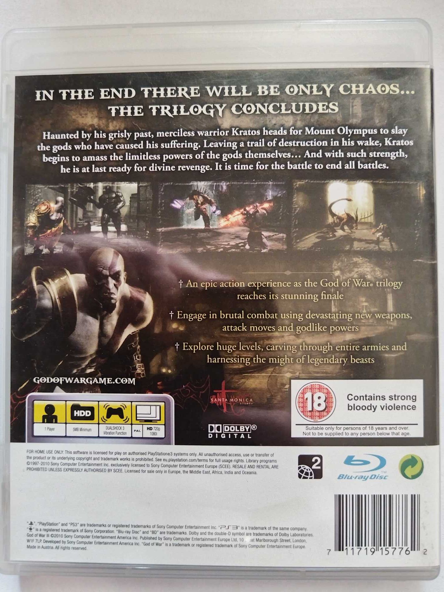 Gra God of War 3 na konsolę PS3