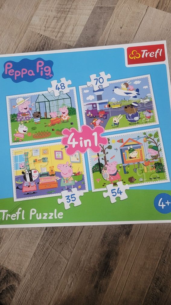 Puzzle Świnka Peppa 4w1