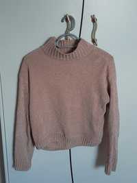 Sweter różowy damski