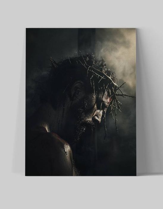 Obraz na płótnie Jezus Chrystus w koronie cierniowej modlący się 60x80