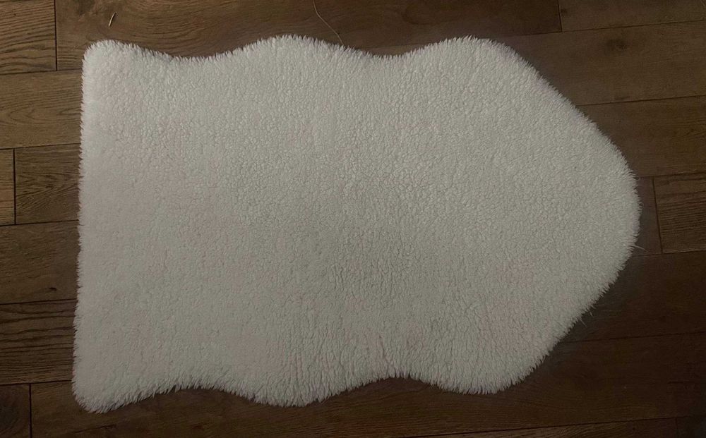 Dywan biały IKEA toftlund 55x85 cm