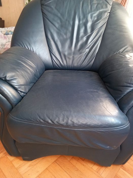 Fotel skórzany clear