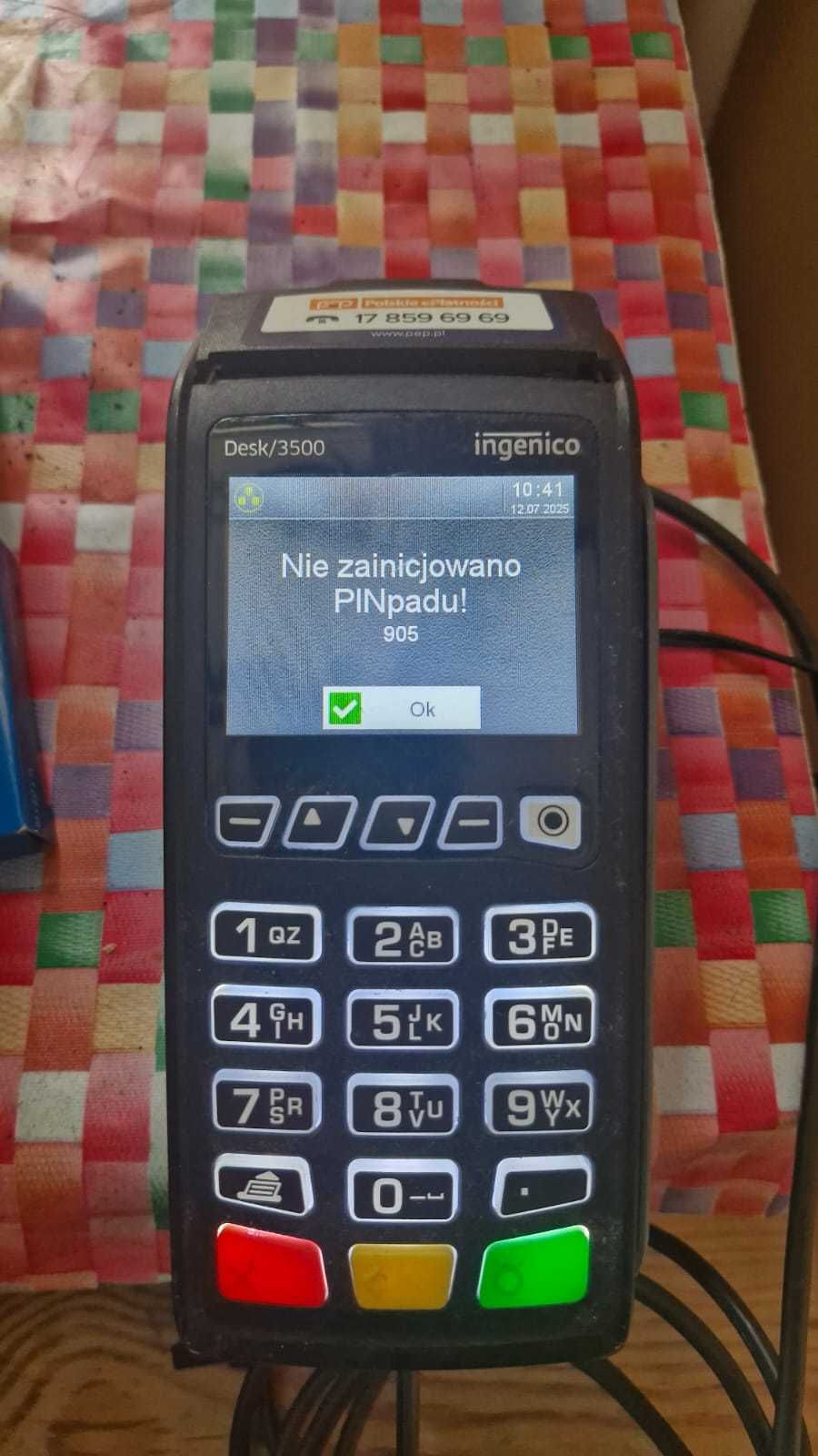 Terminal płatniczy bez pinpadu ingenico desk 3500