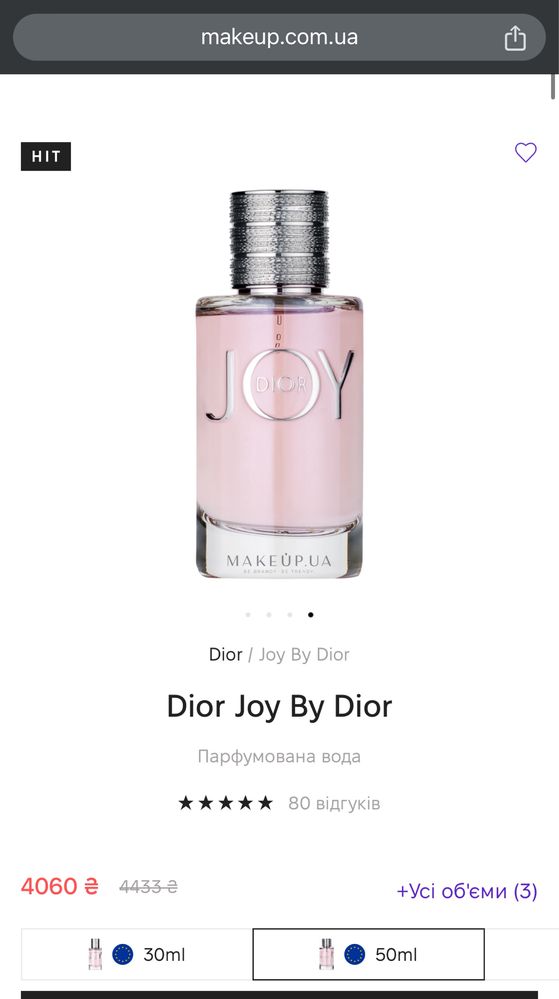 Dior Joy By Dior Парфумована вода