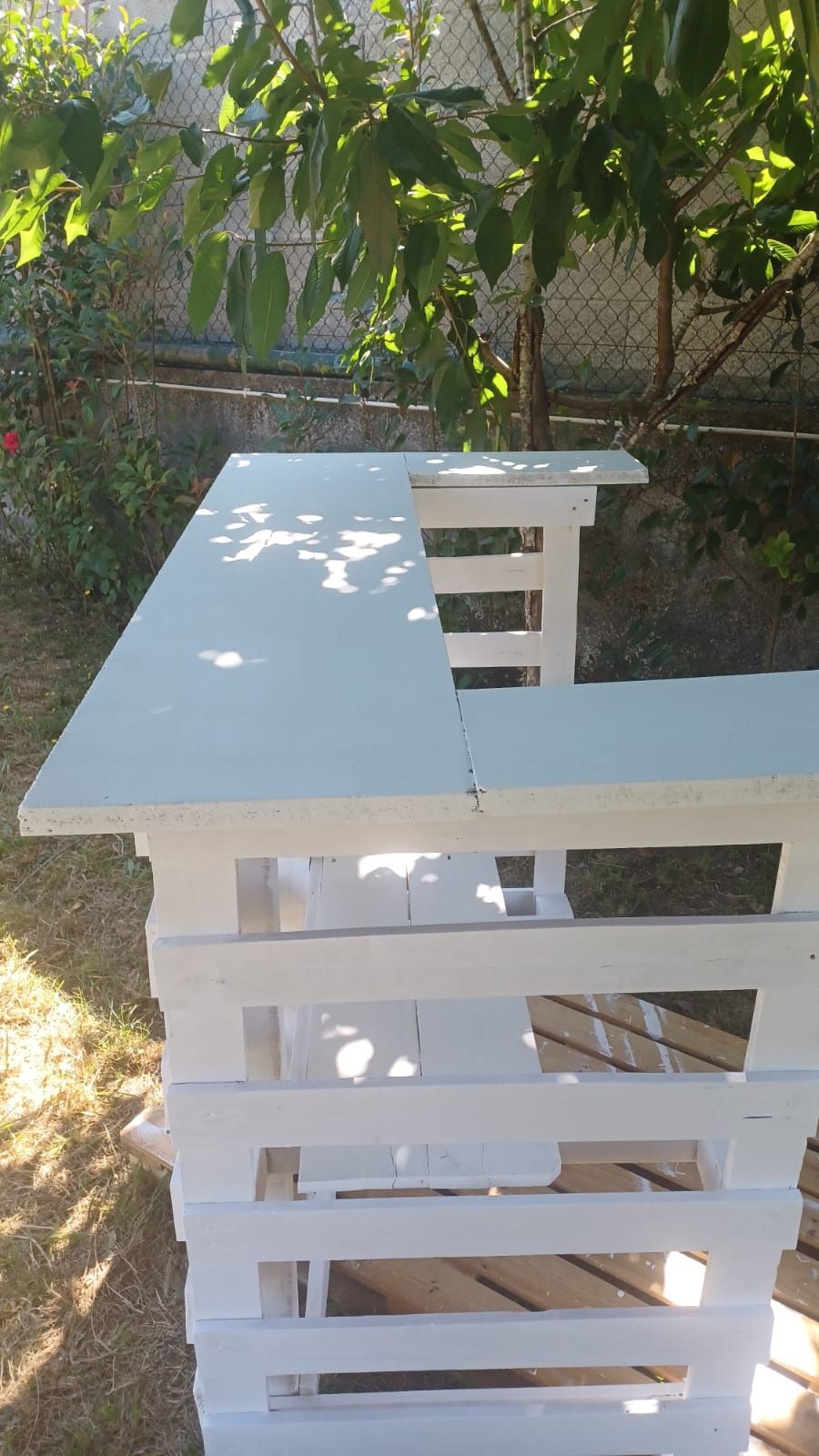 Bar em pallets branco