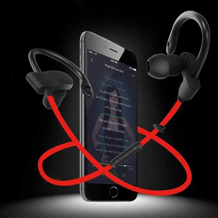 Słuchawki sportowe bezprzewodowe bluetooth douszne