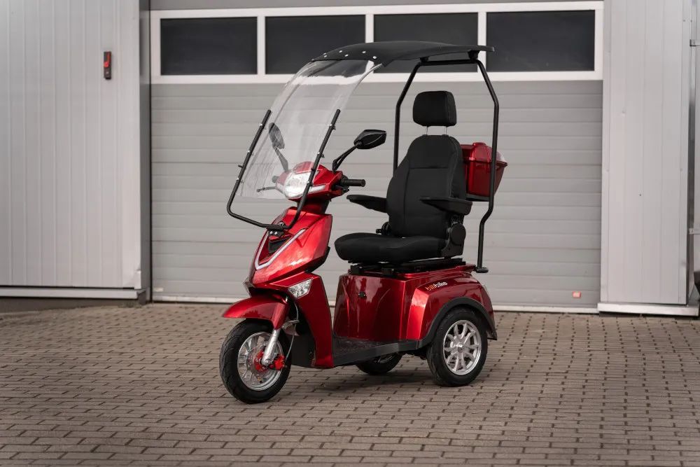 Bili Bike Shino Skuter elektryczny z dachem, pojazd dla seniora SHINO G4 BILI BIKE