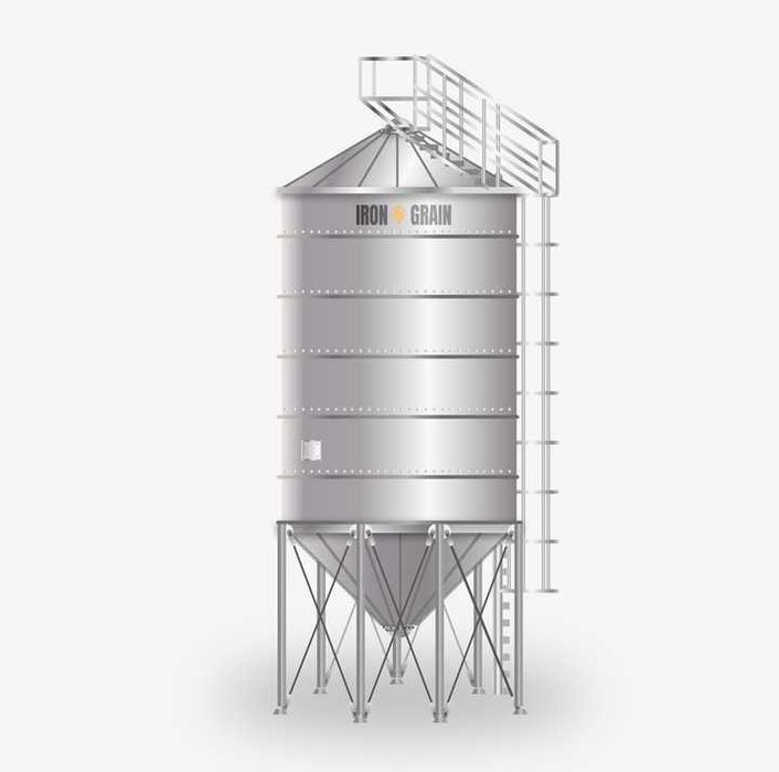 Silos SILOSY zbożowe Lejowe  od 10T do 2000Ton Ocynk Polskie Zborniki