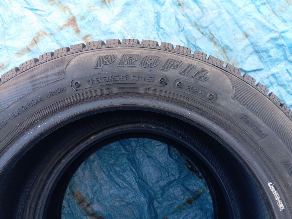2szt całoroczne Profil 185/55/15 DOT0922 gumy 7mm