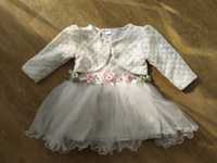 Suknia wizytowa chrzciny 86 Bulsen Baby tiul