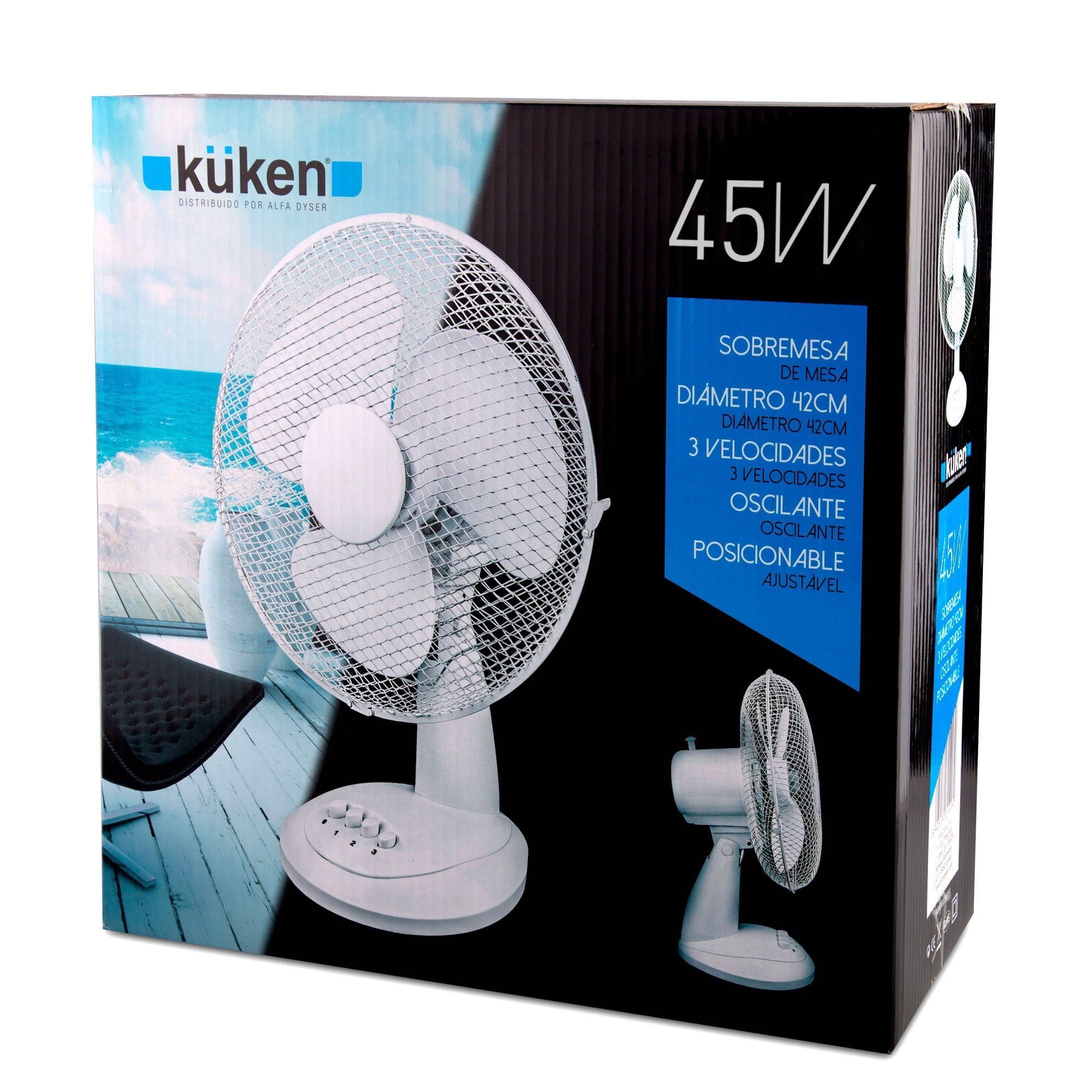 URGENTE Ventilador de mesa KÜKEN 45W NOVO