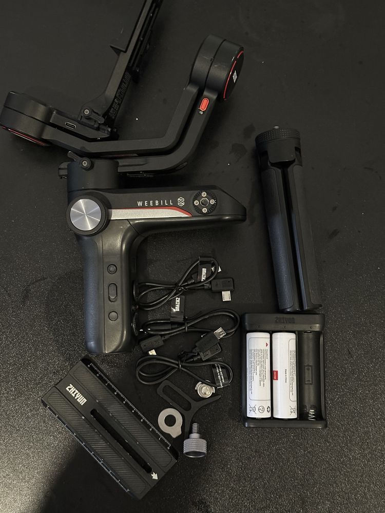 Gimbal ZHIYUN Weebill S + Acessorios e Cabos