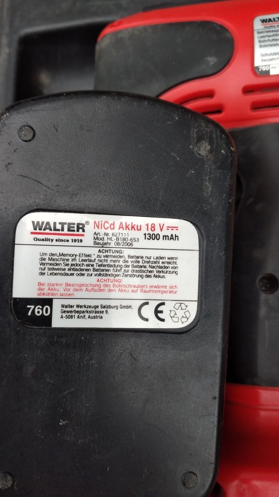 Шуроповерт WALTER з Німеччини