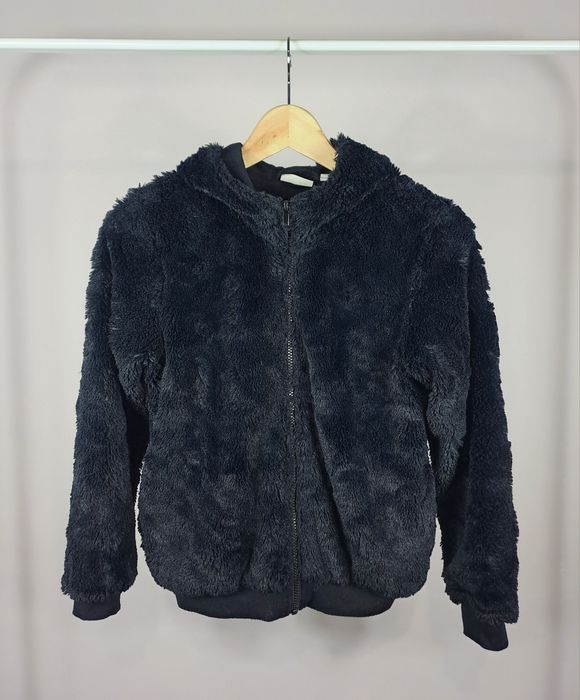 Dziecięca dziewczęca puchata bluza ciepła polar szerpa sherpa r.152 cm