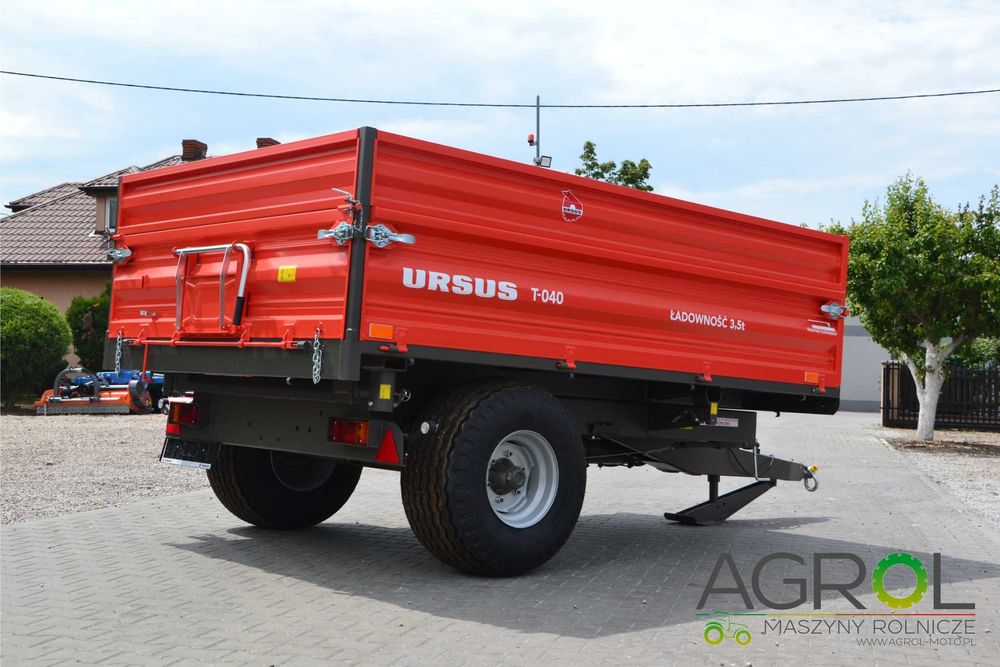Przyczepa rolnicza jednoosiowa URSUS T-040 3,5 tony + nadstawy PRONAR