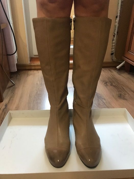Сапоги женские кожа р.39