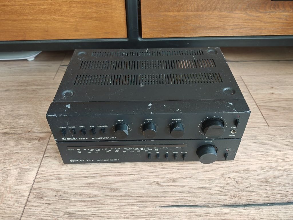 Unitra Diora Nikola Tesla wzmacniacz WS310Y i Tuner AS 203Y Unikat