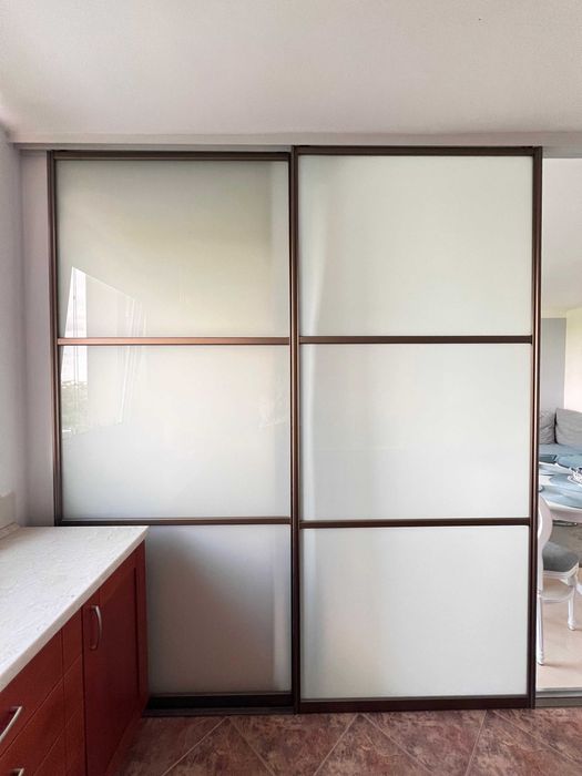 DRZWI PRZESUWNE SZKLANE loftowe lub do szafy w garderobie