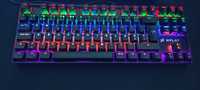 Teclado mecânico Rgb Nplay conquer 1.0 switch azul