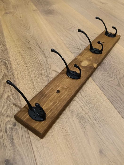 Cabide De Parede Pinho Maciço (4 Ganchos) - NOVO - Viseu