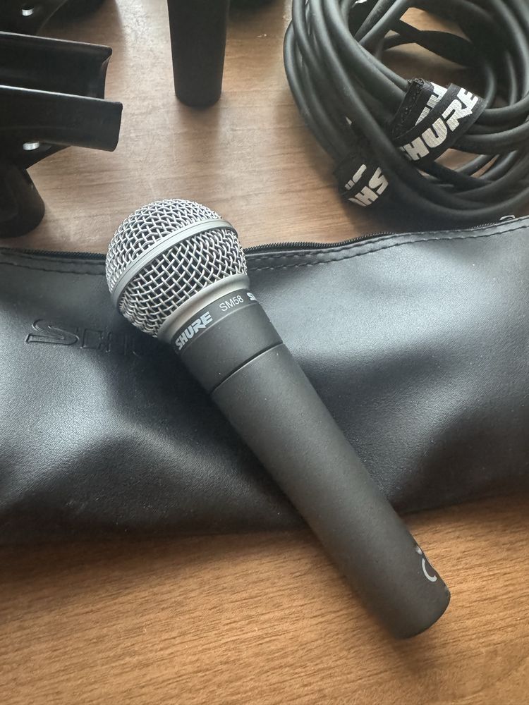 Mikrofon Shure 58M + kabel Oryginalny - 2 sztuki