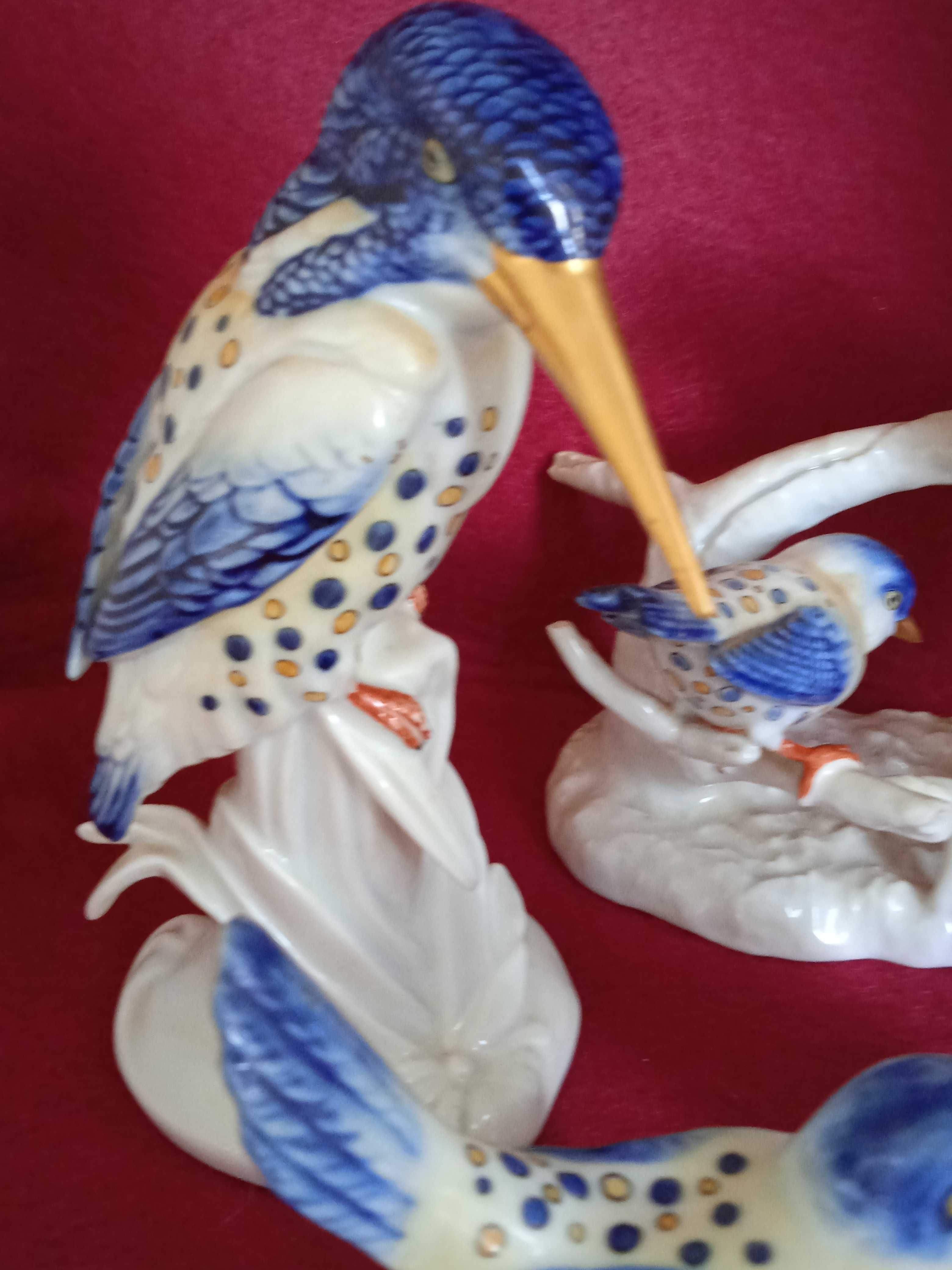 Lote de pássaros vintage em porcelana Vista Alegre