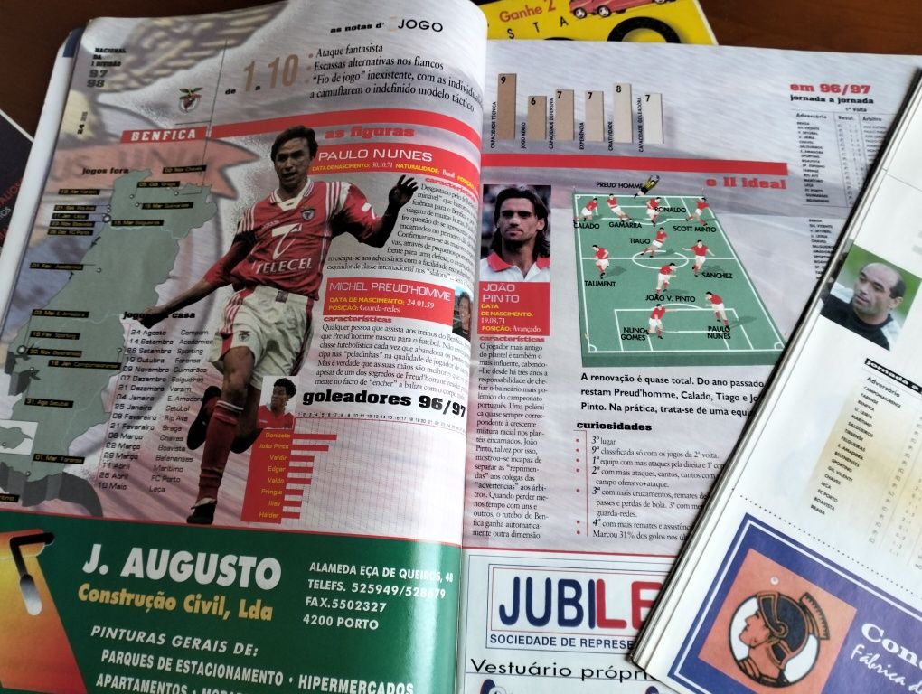 Antigas revistas/suplementos O JOGO